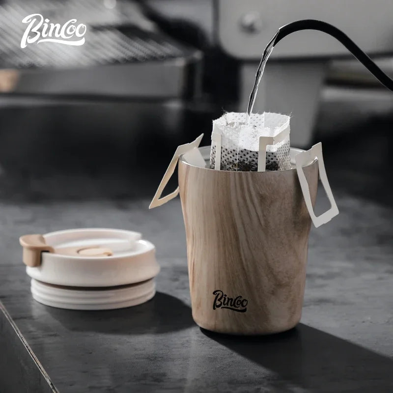 Hue and  Dunes Singapore Wood Coffee Dripper Set with Eco-Friendly Design for the best coffee mug for commuting