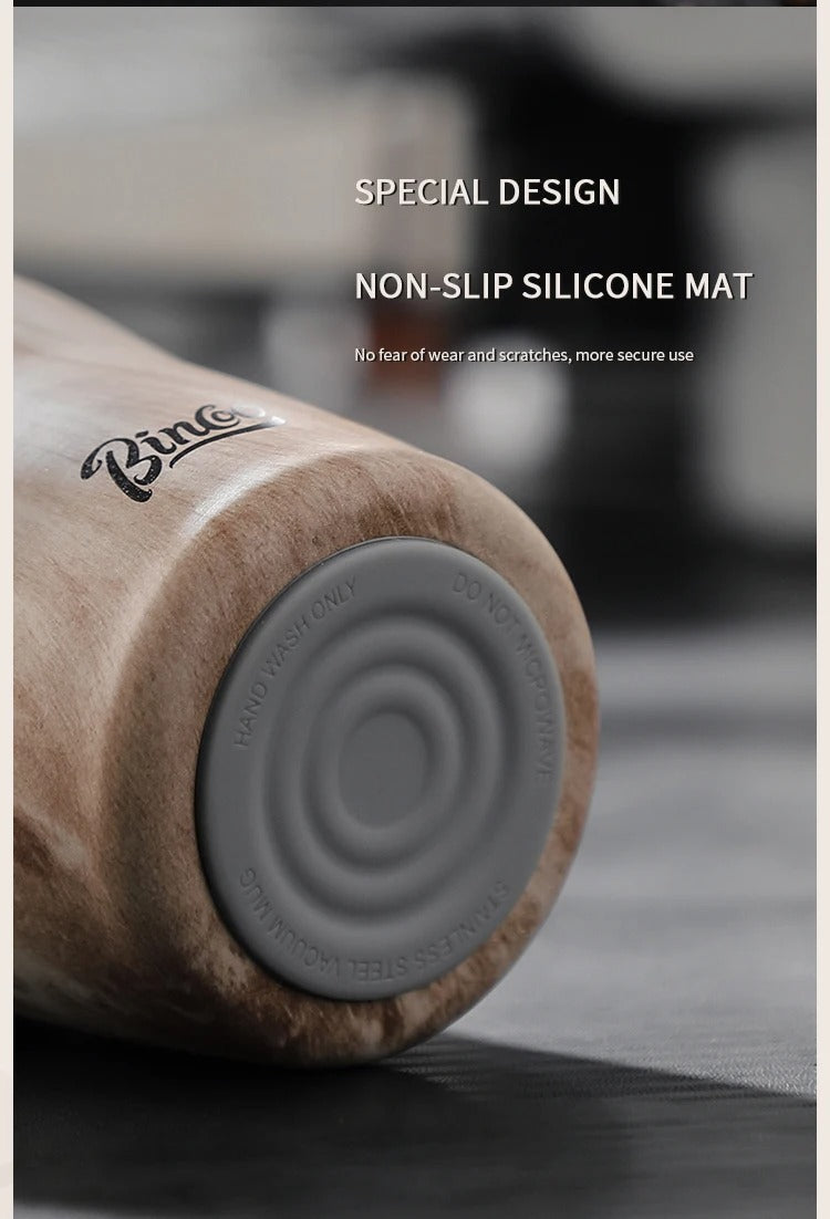 Hue and  Dunes Singapore Coffee Mug with Non-Slip Silicone Mat, perfect as the best coffee mug for commuting