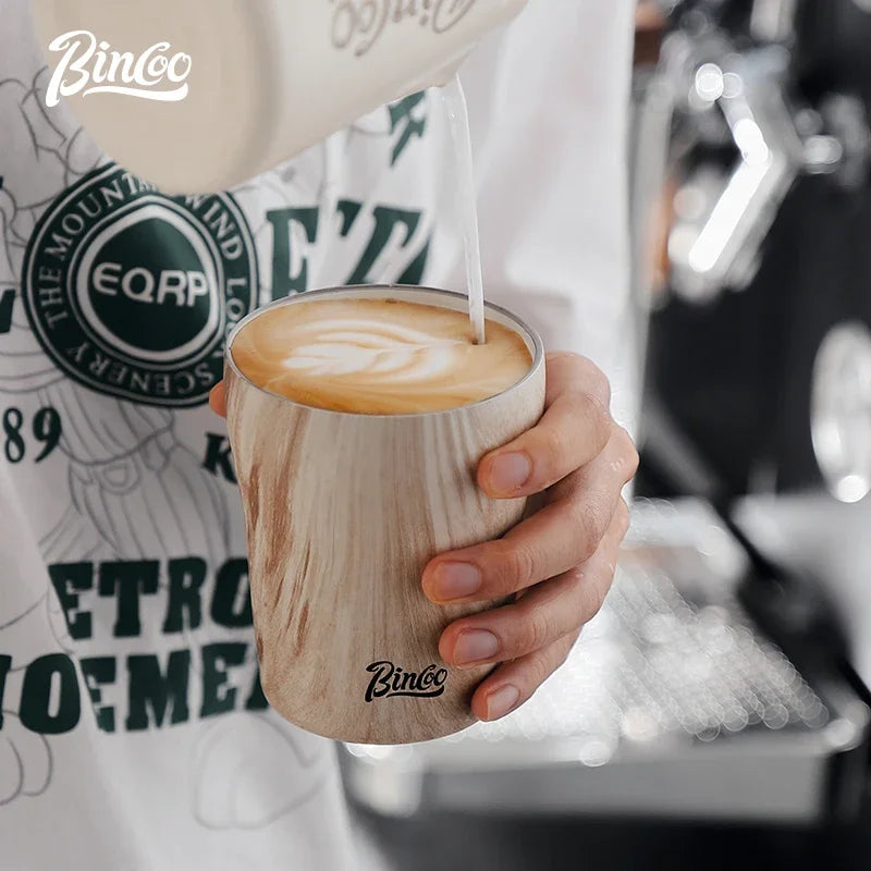Hue and  Dunes Singapore Eco-Friendly Travel Coffee Mug with Wood Grain Finish, best coffee mug for commuting