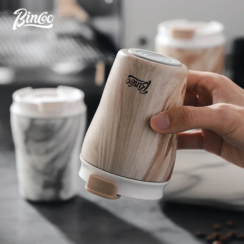 Hue and  Dunes Singapore Travel Coffee Mug in Marble Design, ideal as the best coffee mug for commuting