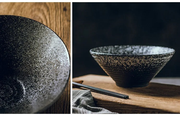 Hue and  Dunes Singapore Elegant Japanese ceramic bowl set featuring a textured design, perfect for serving and enjoying meals