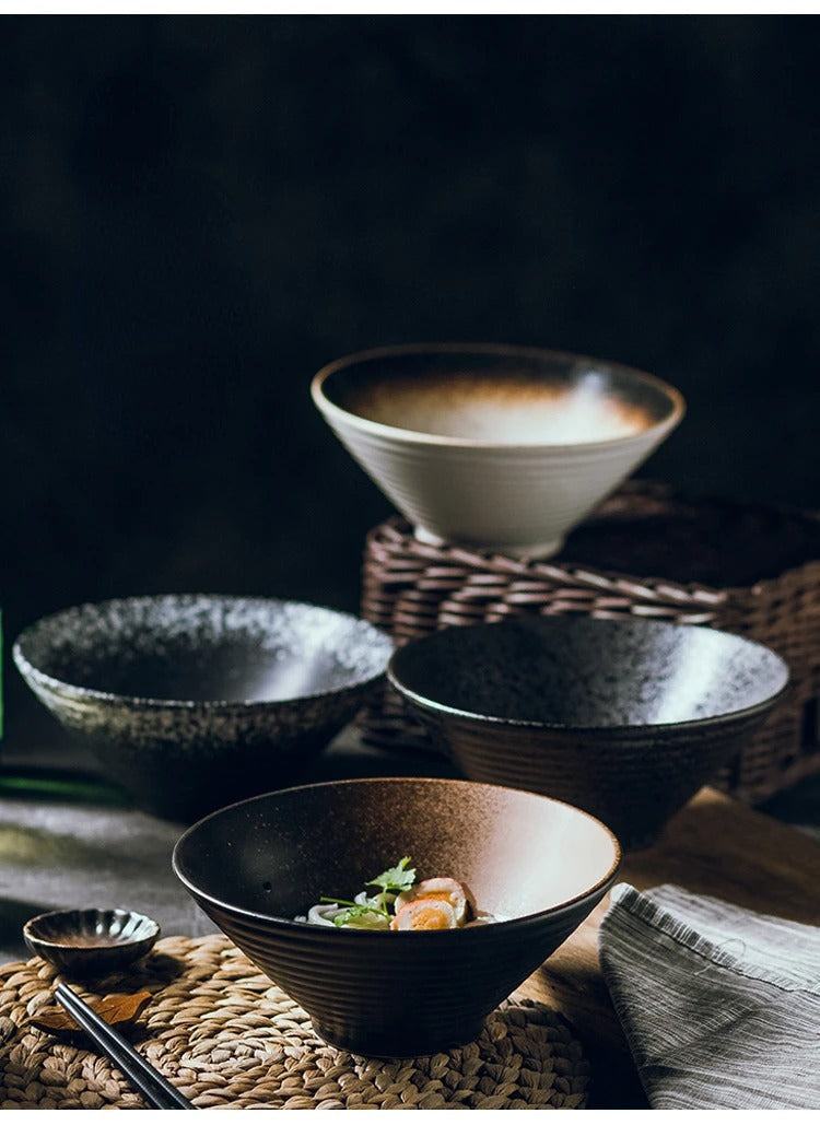 Hue and  Dunes Singapore Elegant Japanese ceramic bowl set in assorted colors perfect for serving sushi and salads