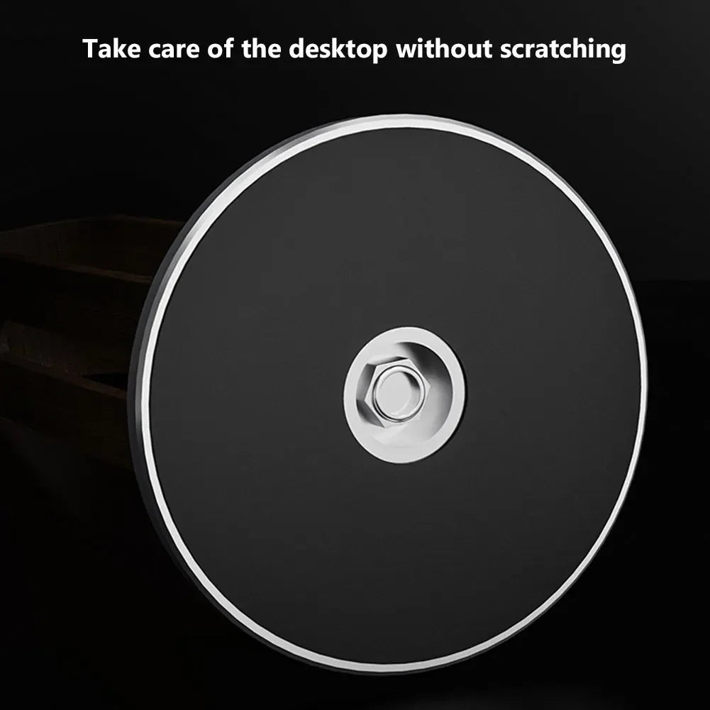Hue and  Dunes Singapore Stylish headphone stand base with a sleek black surface to protect the desktop without scratching